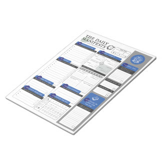 The Daily Manifests- Christian Themed Day Planning Notepad