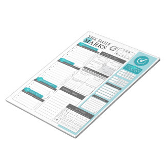 The Daily Marks - Daily Planning in Detail Notepad