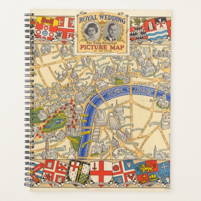The Daily Telegraph Map of the Royal Wedding Route Planner (Front)