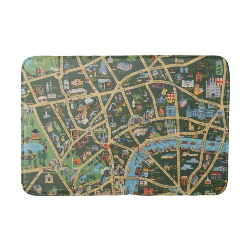 The Daily Telegraph Picture Map of London Bath Mat