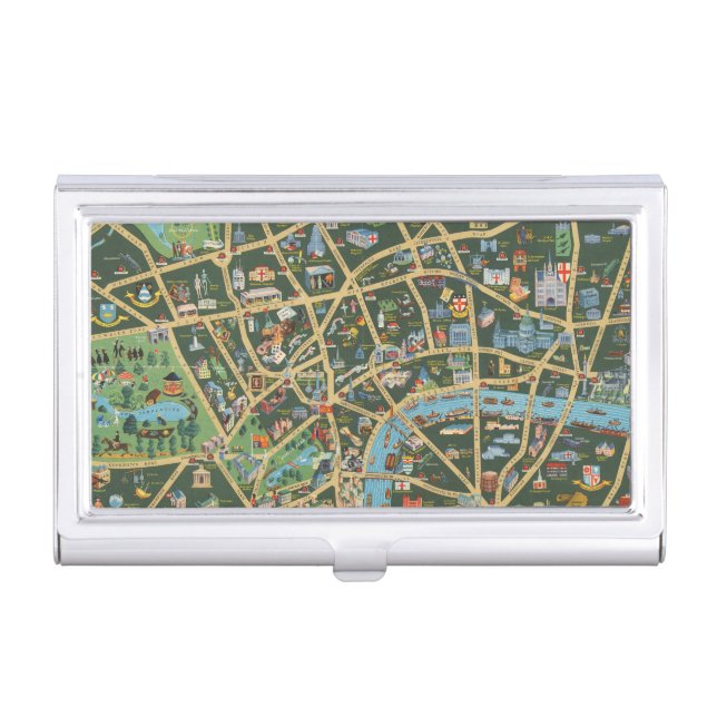 The Daily Telegraph Picture Map of London Business Card Case (Front)