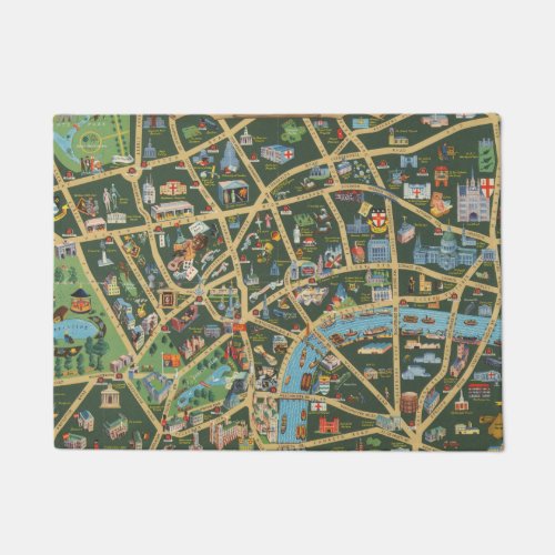 The Daily Telegraph Picture Map of London Doormat