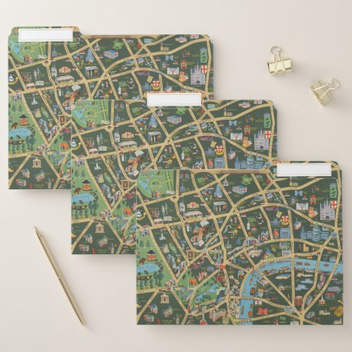 The Daily Telegraph Picture Map of London File Folder