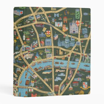 The Daily Telegraph Picture Map Of London Mini Binder by davidrumsey at Zazzle