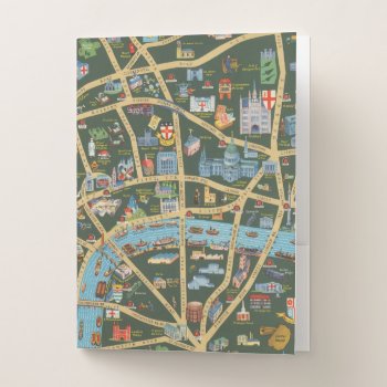 The Daily Telegraph Picture Map Of London Pocket Folder by davidrumsey at Zazzle