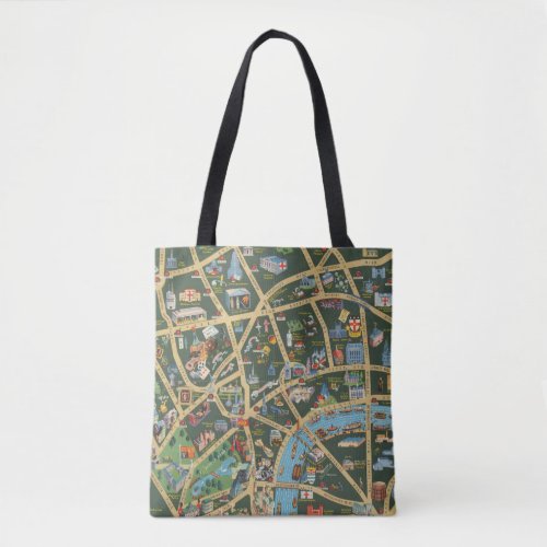 The Daily Telegraph Picture Map of London Tote Bag