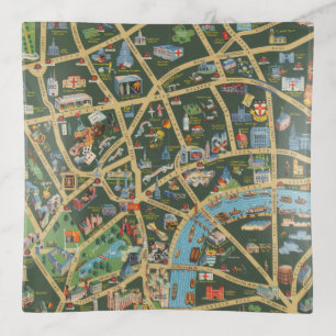 The Daily Telegraph Picture Map of London Trinket Tray