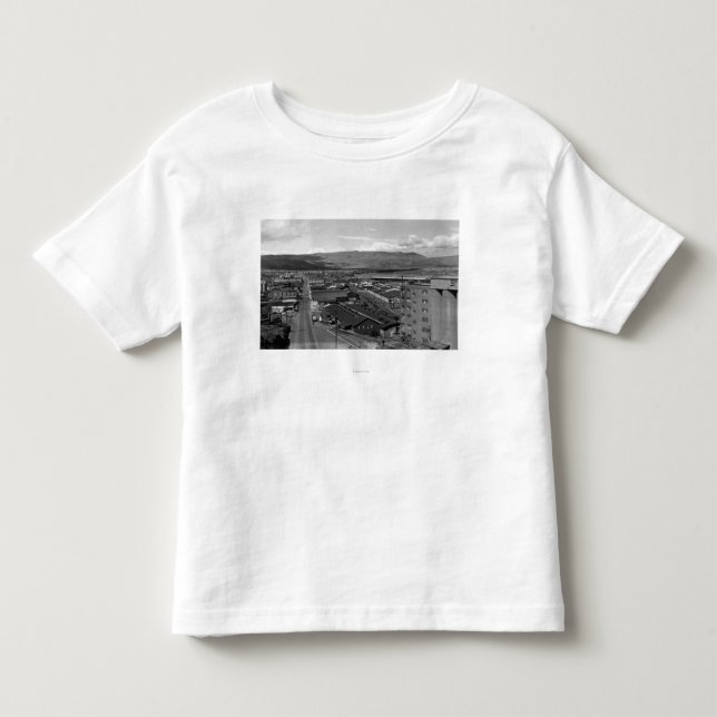 The Dalles, Oregon Town View Looking West on 2nd Toddler T-shirt (Front)