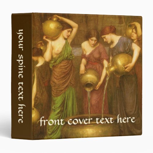 The Danaides by John William Waterhouse 3 Ring Binder