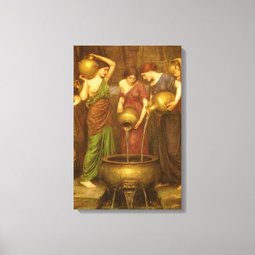 The Danaides by John William Waterhouse Canvas Print