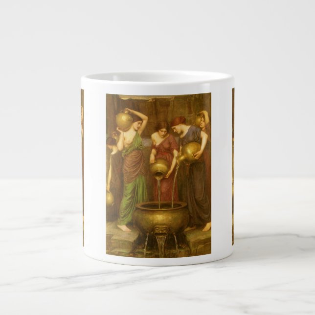 The Danaides by John William Waterhouse Giant Coffee Mug (Front)