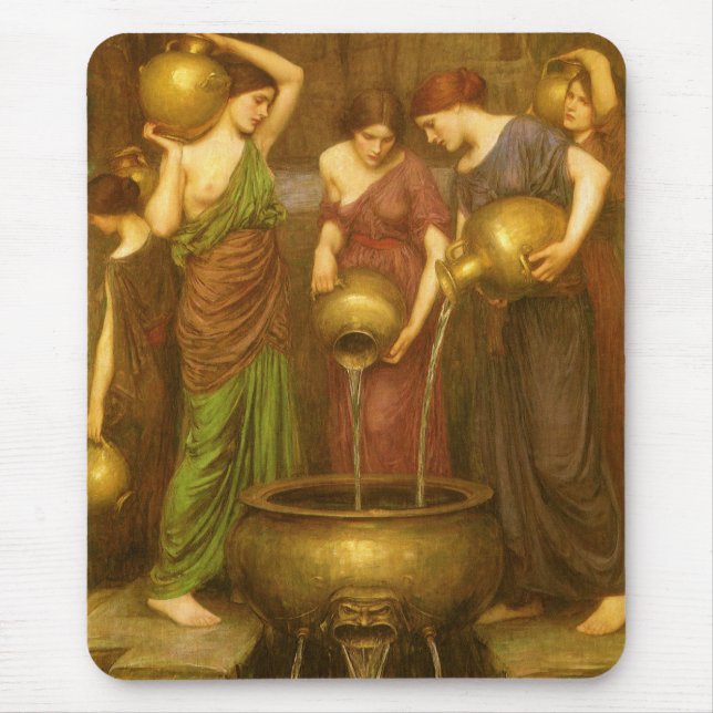 The Danaides by John William Waterhouse Mouse Pad (Front)