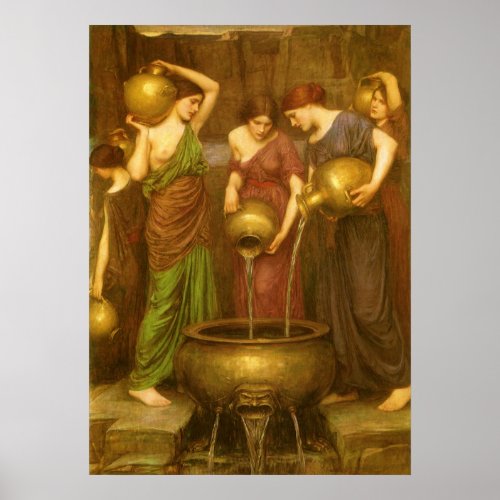 The Danaides by John William Waterhouse Poster