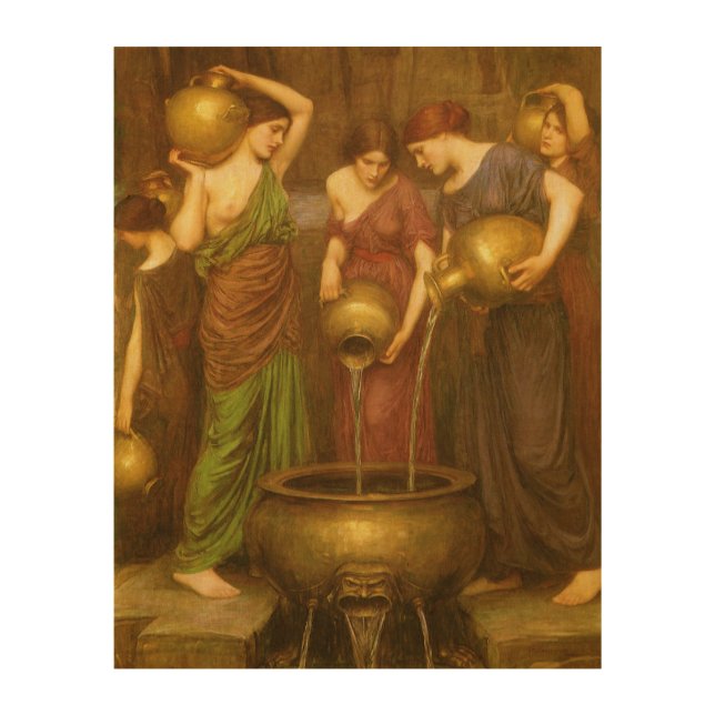 The Danaides by John William Waterhouse Wood Wall Decor (Front)