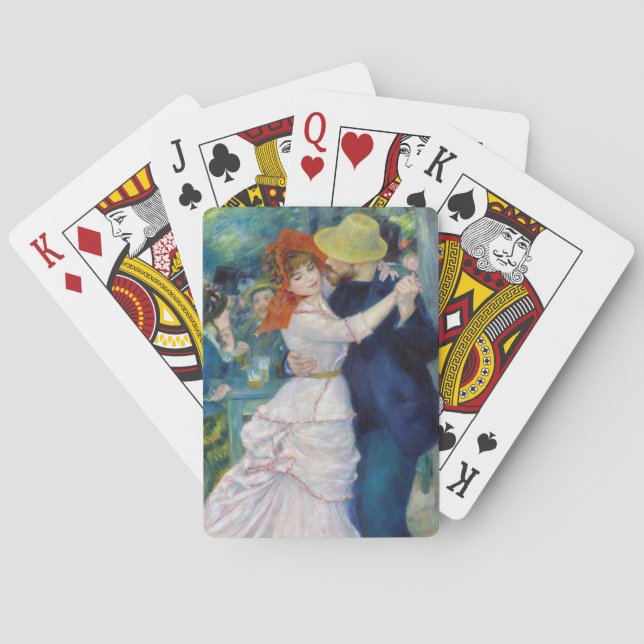 The dance at Bougival by Pierre-Auguste Renoir Poker Cards (Back)