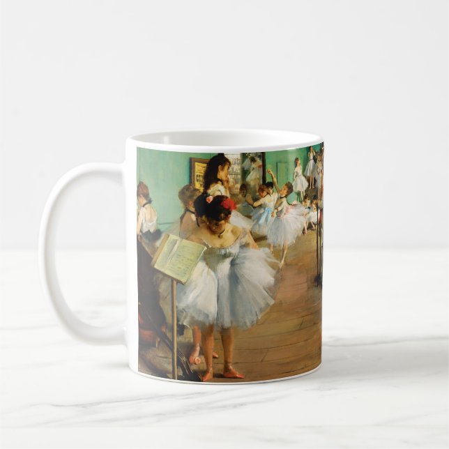 The Dance Class (1874) by Edgar Degas Coffee Mug (Left)