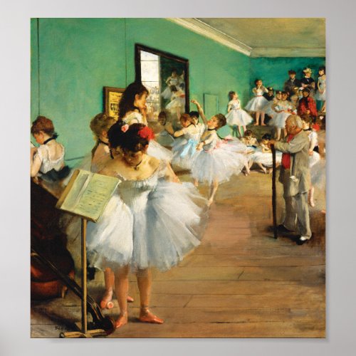 The Dance Class 1874 by Edgar Degas Poster