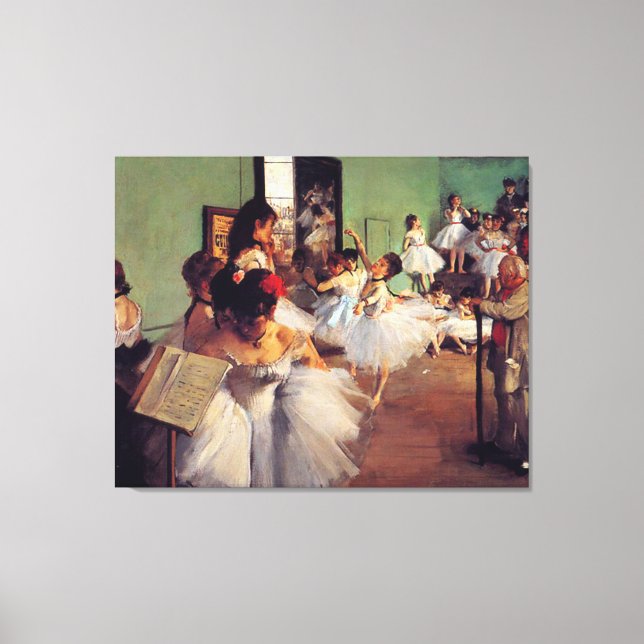 The Dance Class by Edgar Degas Canvas Print (Front)