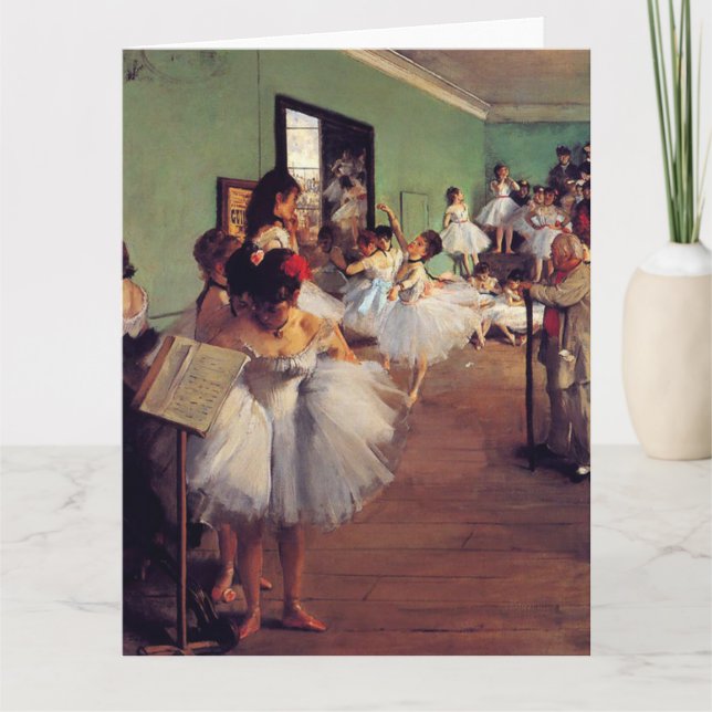 The Dance Class by Edgar Degas  Card (Front)