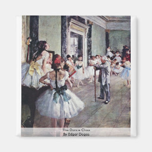 The Dance Class By Edgar Degas Magnet