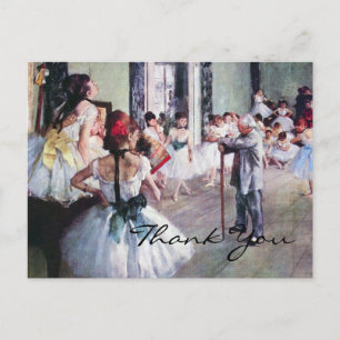 The Dance Class by Edgar Degas Postcard