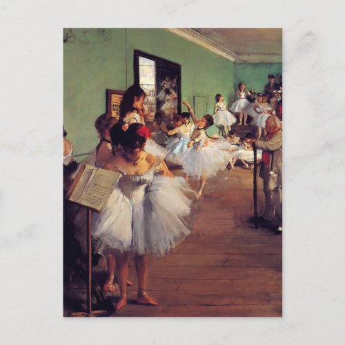 The Dance Class by Edgar Degas  Postcard