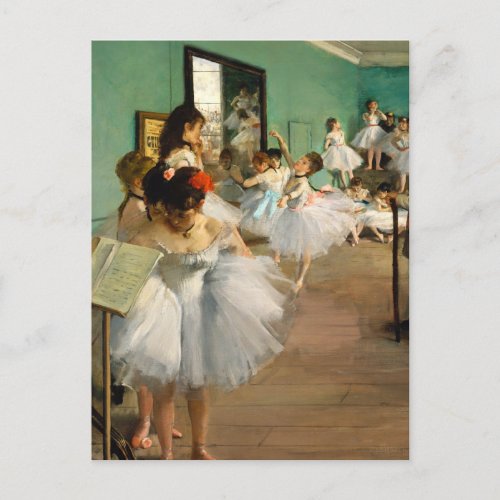 The Dance Class by Edgar Degas Postcard