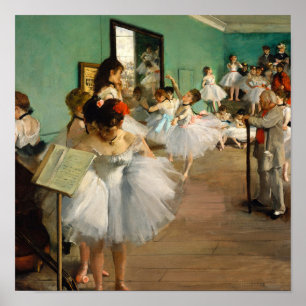 The Dance Class by Edgar Degas Poster