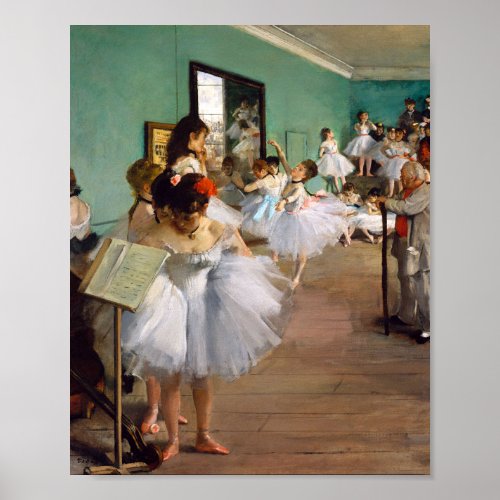 The Dance Class by Edgar Degas Poster