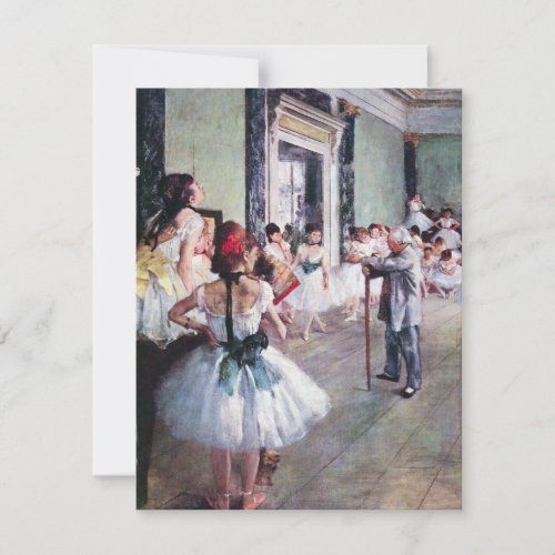 The Dance Class by Edgar Degas Vintage Ballet Art