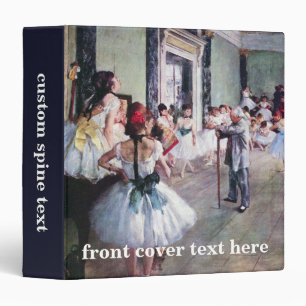 The Dance Class by Edgar Degas, Vintage Ballet Art Binder