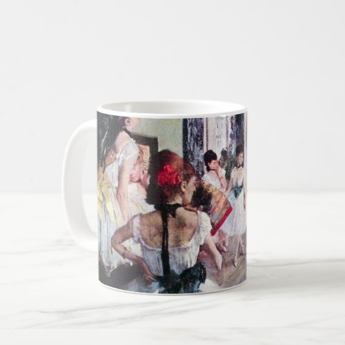 The Dance Class by Edgar Degas Vintage Ballet Art Coffee Mug