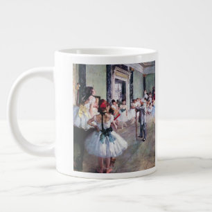 The Dance Class by Edgar Degas, Vintage Ballet Art Giant Coffee Mug