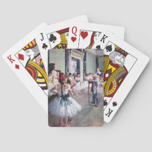 The Dance Class by Edgar Degas, Vintage Ballet Art Poker Cards