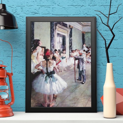 The Dance Class by Edgar Degas Vintage Ballet Art Poster