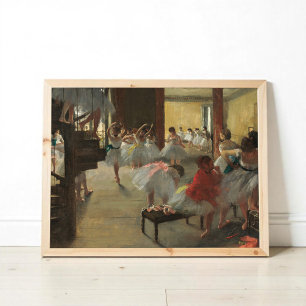 The Dance Class, Degas Art Poster