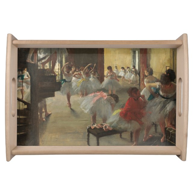 The Dance Class, Degas Decoupage Art  Serving Tray (Front)