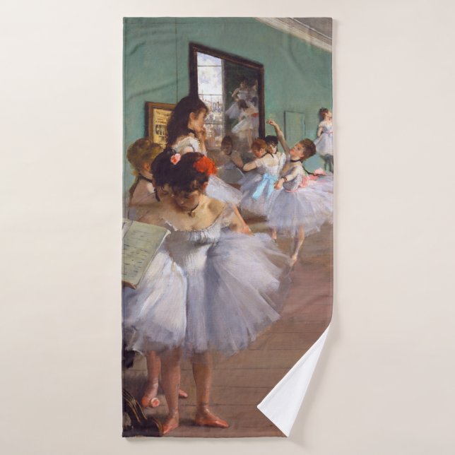 The Dance Class, Edgar Degas Bath Towel (Bath Towel)