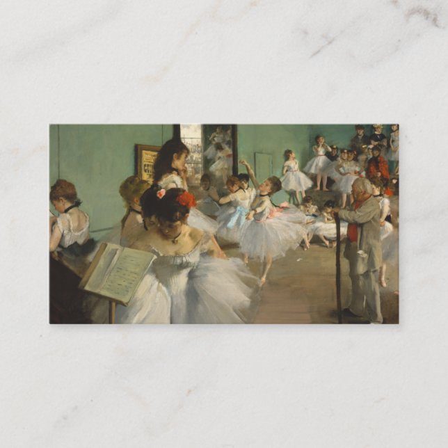 The Dance Class. Edgar Degas Business Card (Front)