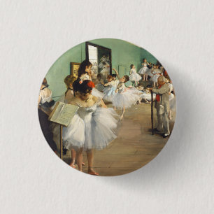 The Dance Class Edgar Degas     Button