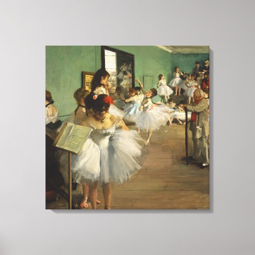 The Dance Class  Edgar Degas Canvas Print