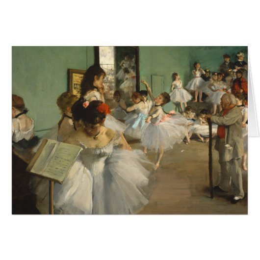 The Dance Class. Edgar Degas Cards (Front Horizontal)