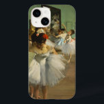 The Dance Class | Edgar Degas Case-Mate iPhone 14 Case<br><div class="desc">The Dance Class (1874) by French artist Edgar Degas. Original fine art painting is an oil on canvas depicting a dance class set in a rehearsal room in the old Paris Opéra. 

Use the design tools to add custom text or personalize the image.</div>