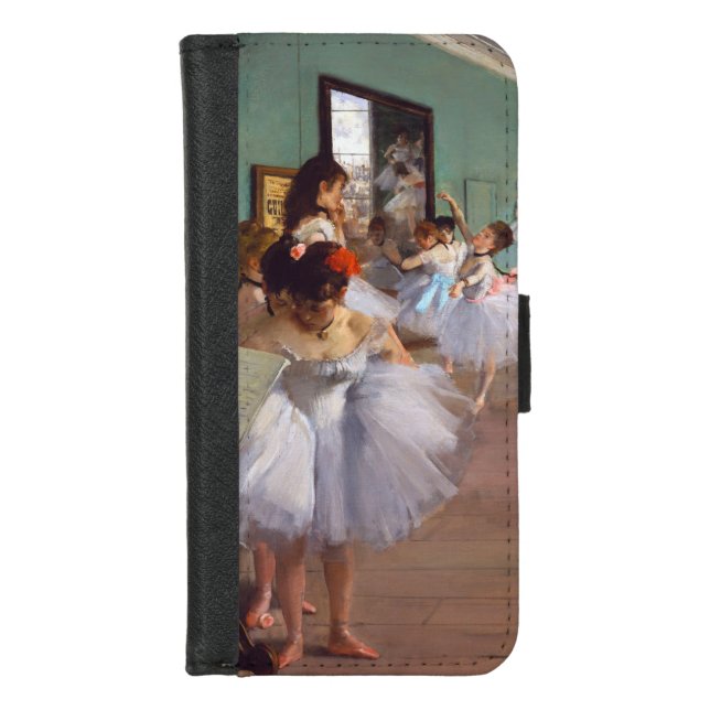 The Dance Class, Edgar Degas iPhone Wallet Case (Front)
