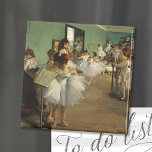 The Dance Class | Edgar Degas Magnet<br><div class="desc">The Dance Class (1874) by French artist Edgar Degas. Original fine art painting is an oil on canvas depicting a dance class set in a rehearsal room in the old Paris Opéra. 

Use the design tools to add custom text or personalize the image.</div>