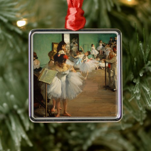 The Dance Class  Edgar Degas Metal Ornament