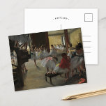 The Dance Class | Edgar Degas Postcard<br><div class="desc">The Dance Class (1873) by French impressionist artist Edgar Degas. Degas is famous for his pastel drawings and oil paintings. He was a master in depicting movement,  as can be seen in his many works of ballet dancers.

Use the design tools to add custom text or personalize the image.</div>