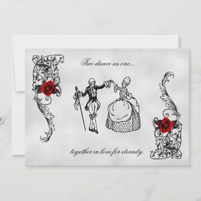 The Dance Gothic Wedding Invitations (Front)