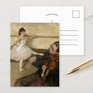 The Dance Lesson   Edgar Degas Postcard