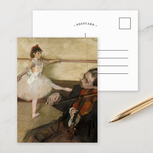 The Dance Lesson  Edgar Degas Postcard